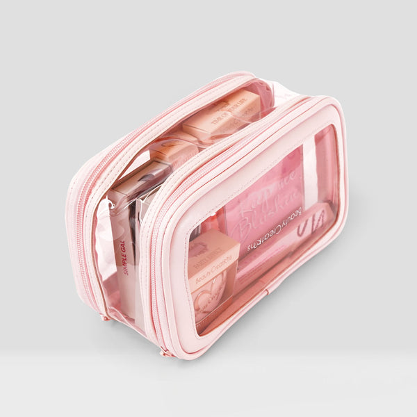 Clearly Pink Cosmetic Bag